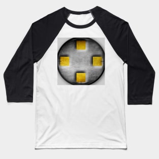 Yellow cube Baseball T-Shirt